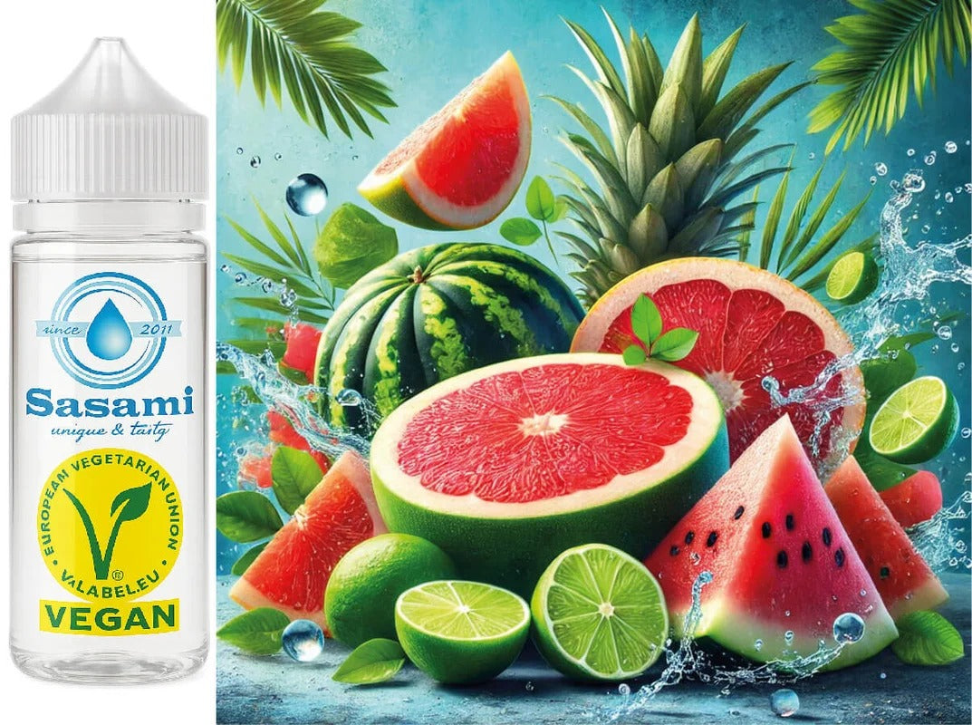 Mellow – (Grapefruit, Limette, Wassermelone) Aroma Konzentrat – Vegan – Sasami – 100ml