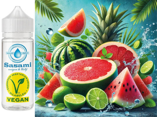 Mellow – (Grapefruit, Limette, Wassermelone) Aroma Konzentrat – Vegan – Sasami – 100ml
