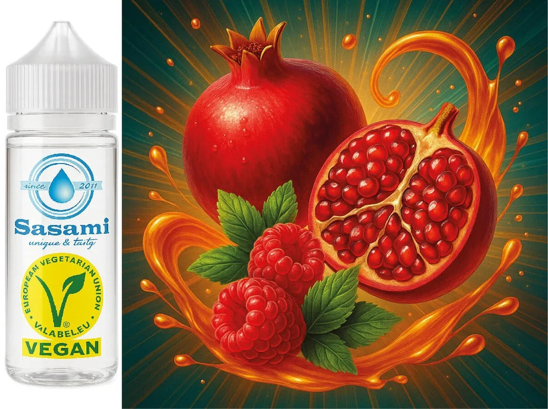Pomegranate Royale – Granatapfel-Himbeere Aroma Konzentrat – Vegan – Sasami – 100ml