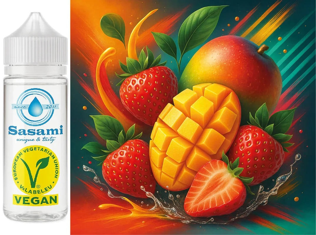 Mango Berry Bliss – Mango & Erdbeere Aroma Konzentrat – Vegan – Sasami – 100ml