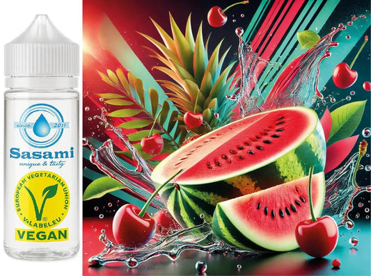 Cherry Melon Burst – Wassermelone Kirsche Aroma Konzentrat – Vegan – Sasami – 100ml