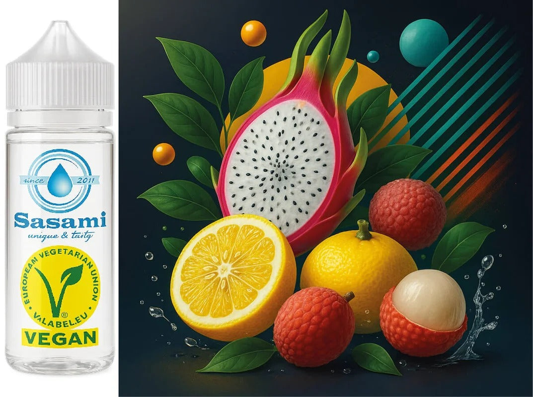 Neon Yuzu Dragon – Drachenfrucht Yuzu Litschi Aroma Konzentrat – Vegan – Sasami – 10ml