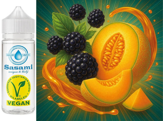 Midnight Melon – Melone-Brombeere Aroma Konzentrat – Vegan – Sasami – 10ml
