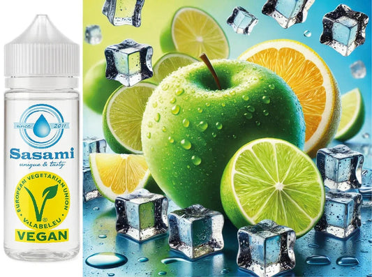 Citrus Cool Burst – grüner Apfel, Limette, Zitrone Ice Aroma Konzentrat – Vegan – Sasami – 10ml