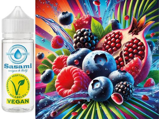 Blaubeere – Himbeere – Granatapfel Aroma Konzentrat – Vegan – Sasami – 100ml