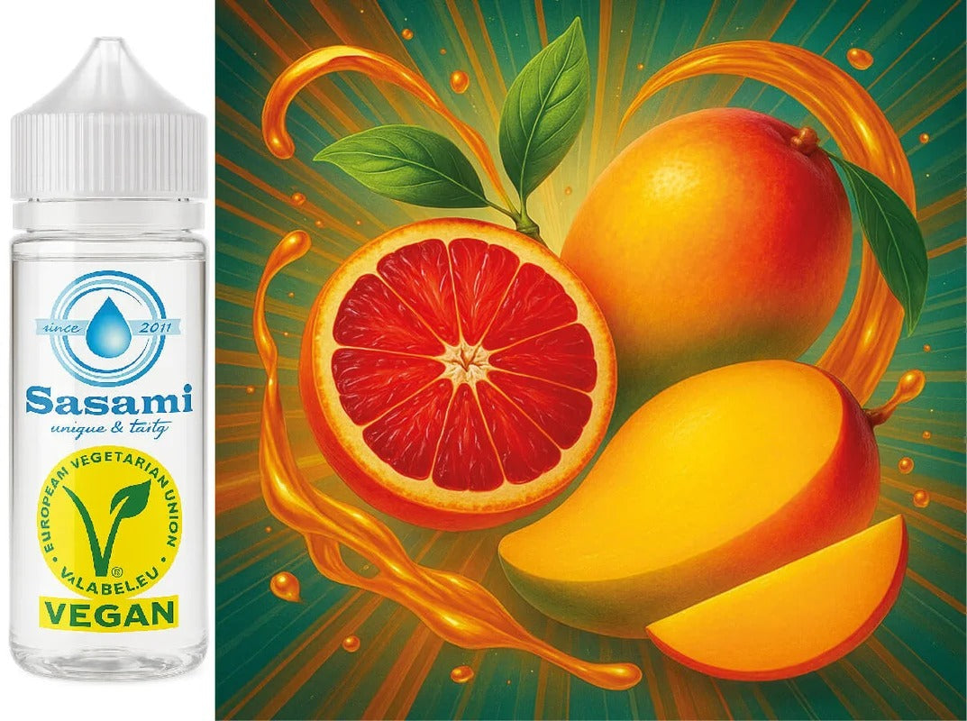 Sunburst Mango – Blutorange-Mango Aroma Konzentrat – Vegan – Sasami – 10ml