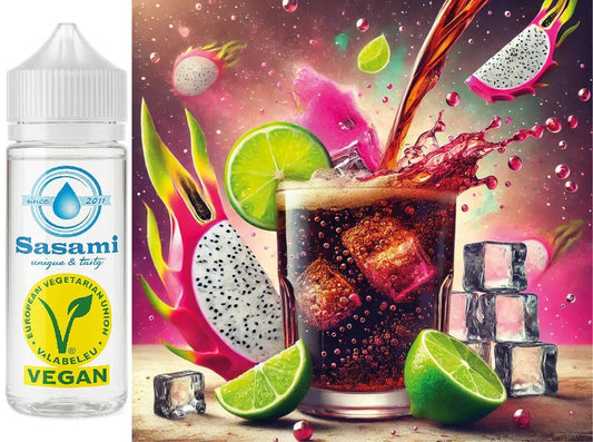 Flash – Cola Typ Drachenfrucht-Limette Aroma Konzentrat – Vegan – Sasami – 100ml