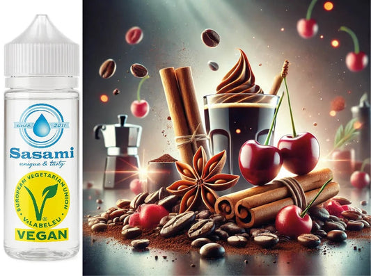 Espresso Ember – Kaffee Kirsche Zimt Aroma Konzentrat – Vegan – Sasami – 10ml