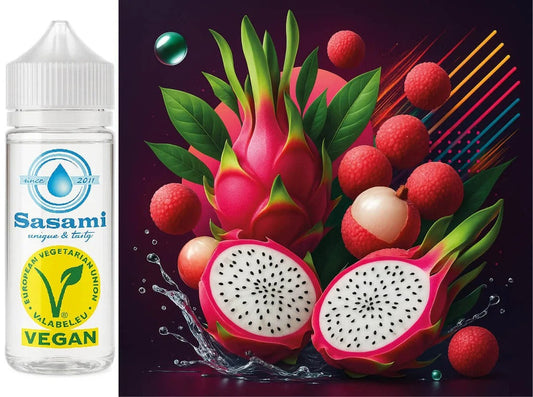 Lychee Dragon Kiss – Drachenfrucht & Lychee Aroma Konzentrat – Vegan – Sasami – 10ml