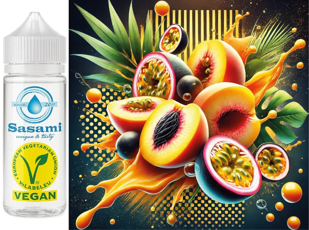 Pfirsich Maracuja Aroma Konzentrat – Vegan – Sasami – 100ml