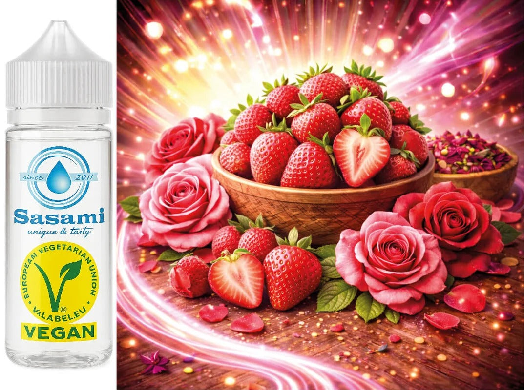 Rose Erdbeere Aroma Konzentrat – Vegan – Sasami – 100ml