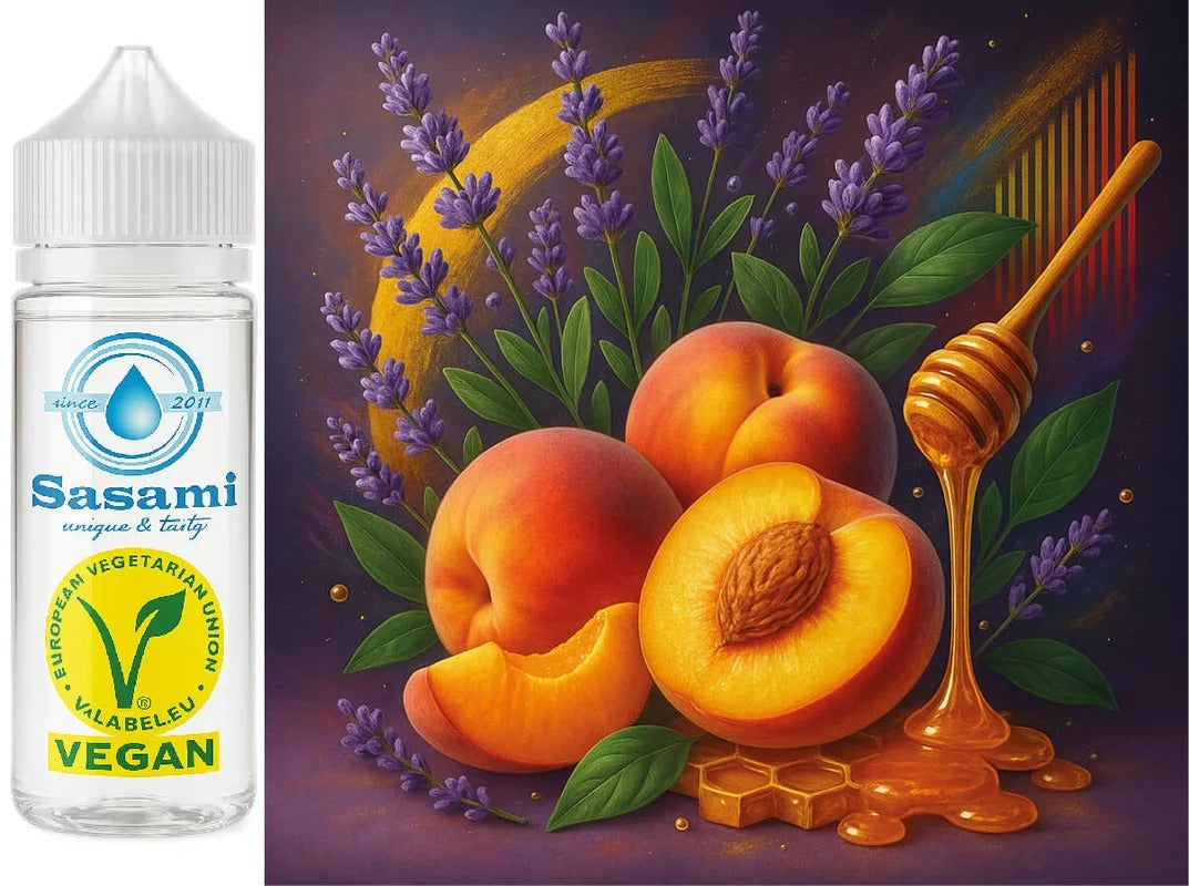 Golden Bloom – Lavendel Pfirsich Honig Aroma Konzentrat – Vegan – Sasami – 10ml