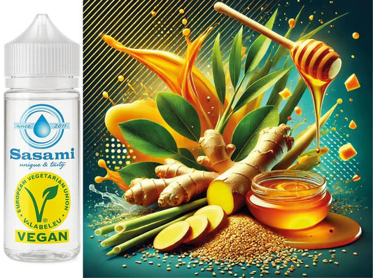 Sesame & Ginger Fusion – Sesam, Ingwer, Zitronengras,Honig Aroma Konzentrat – Vegan – Sasami – 100ml