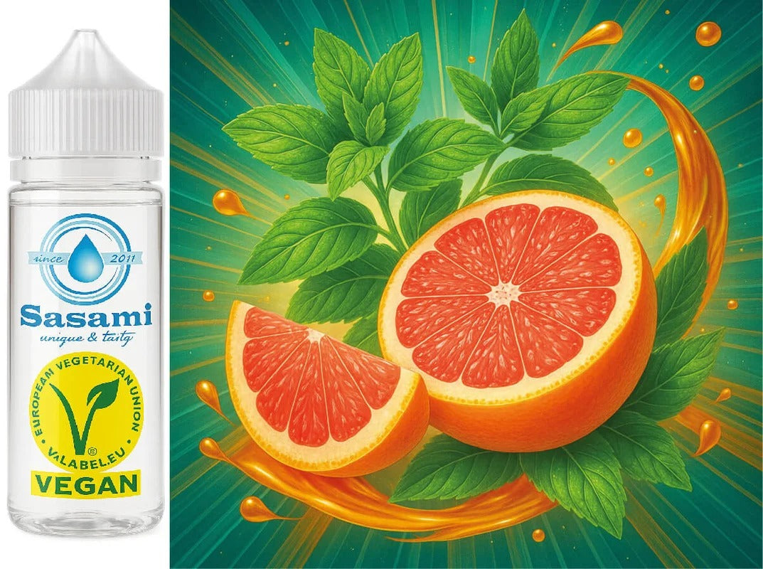 Frosted Ruby – Pfefferminze-Pink Grapefruit Aroma Konzentrat – Vegan – Sasami – 100ml