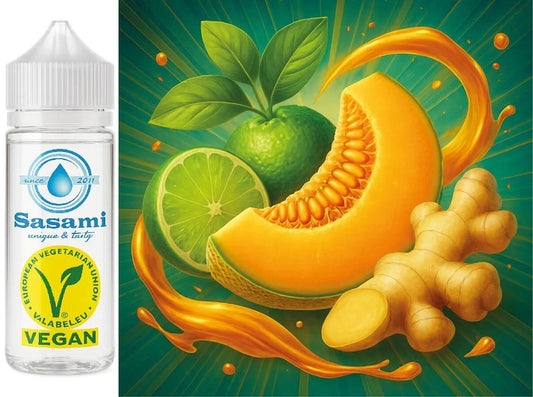 Ginger Glow – Limette-Melone-Ingwer Aroma Konzentrat – Vegan – Sasami – 100ml