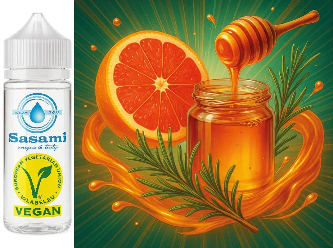 Sunset Honey – Grapefruit-Rosmarin-Honig Aroma Konzentrat – Vegan – Sasami – 10ml