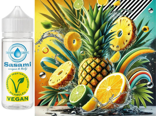 Golden Lemon Pine – Ananas, Zitrone Aroma Konzentrat – Vegan – Sasami – 100ml