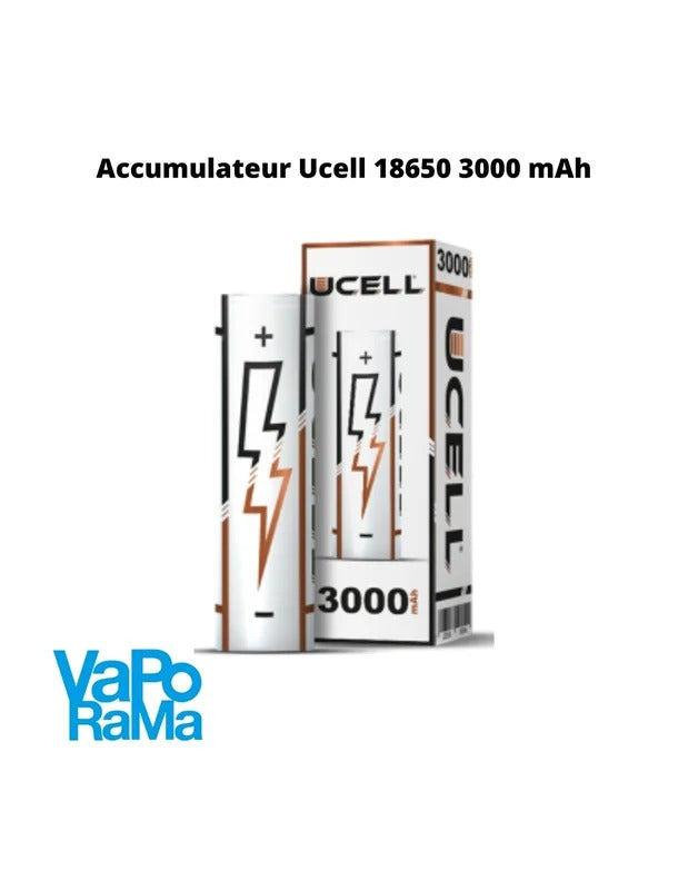Accumulateur Ucell 18650 3000 mAh