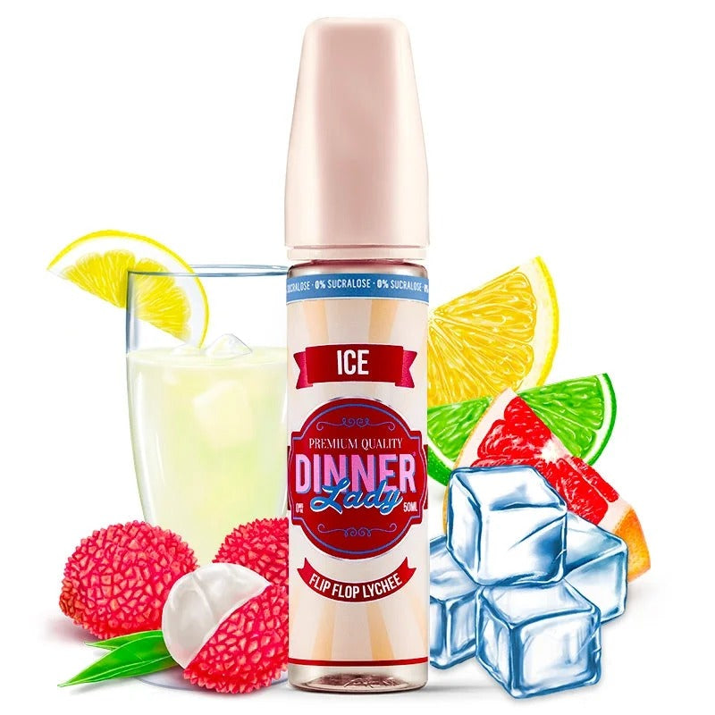 Flip Flop Lychee Ice 0% Sucralose 50ml – Dinner Lady