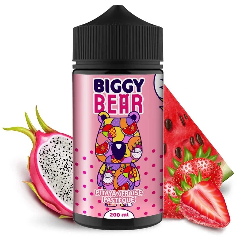 Pitaya Fraise Pastèque Biggy Bear 200ml – Secret’s Lab