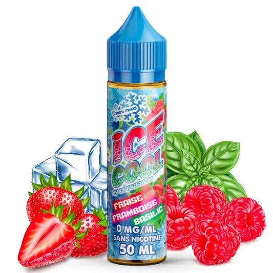 Fraise Framboise Basilic Ice Cool 50ml – Liquid’Arôm