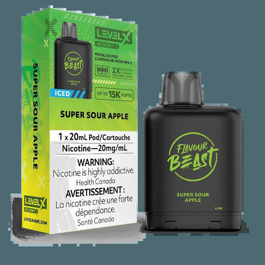 Level X Boost Flavour Beast – Pomme Super Acide Glacée