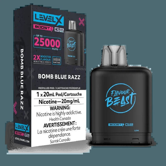 Saveur Beast G2 Boost de niveau X – Bombe bleue Razz