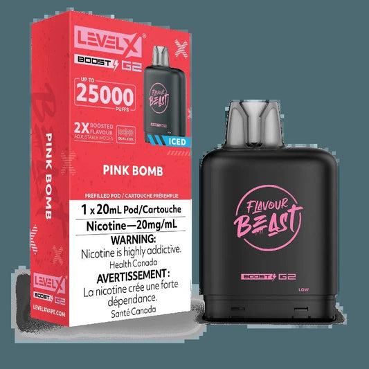 Saveur Beast G2 Boost de niveau X – Glace à la bombe rose