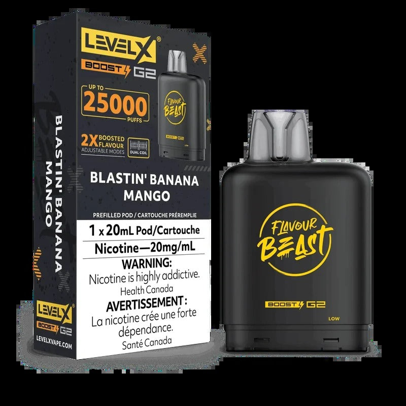 Saveur Beast G2 Boost de niveau X – Banane et mangue explosives