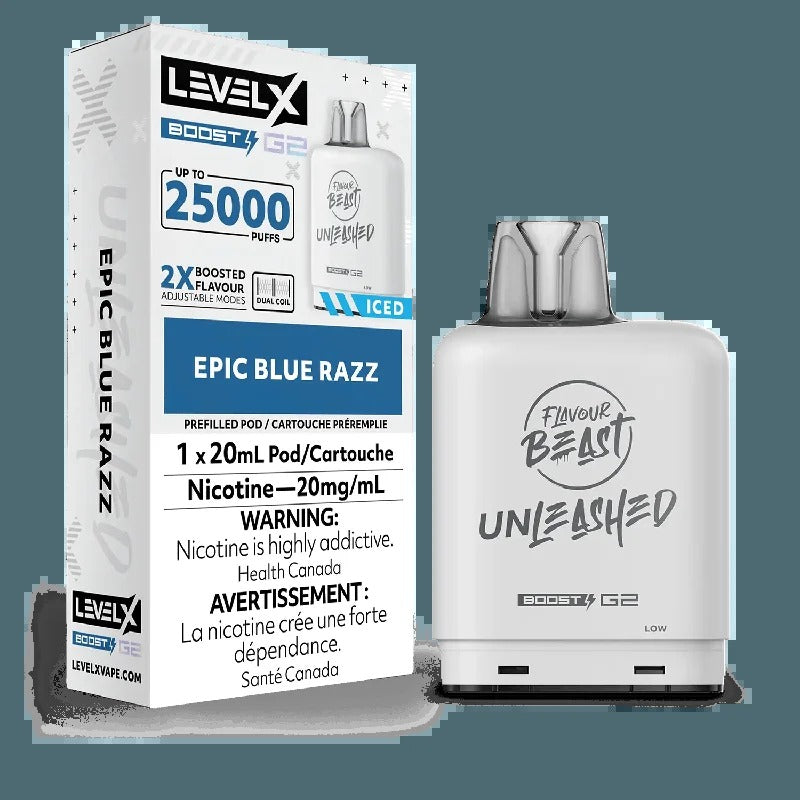 Level X Boost Unleashed – Razz Bleu Épique