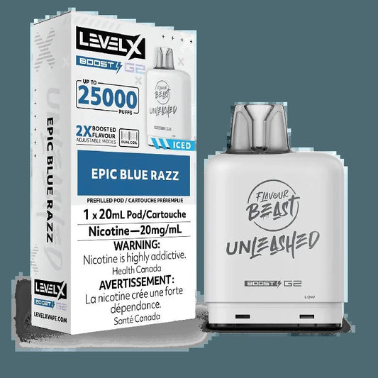 Level X Boost Unleashed – Razz Bleu Épique