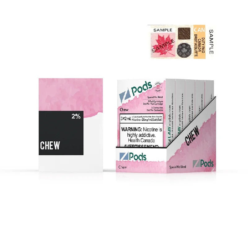 Z Pods – À mâcher (Glubule rose) 20 mg