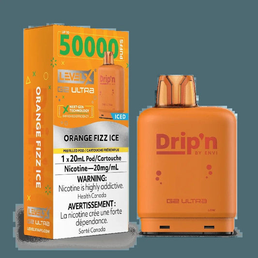 Level X Drip’N G2 Ultra – Glace pétillante à l’orange