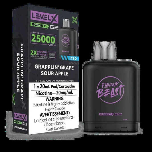 Level X Boost Flavour Beast – Raisin et Pomme Acidulée Glacée