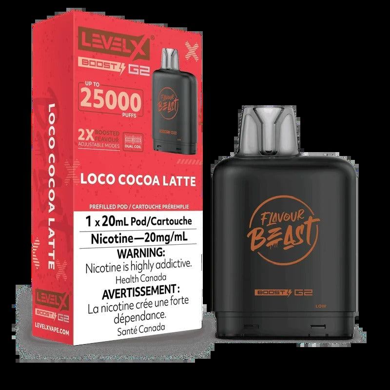Saveur Beast Boost G2 de niveau X – Loco Cocoa Latte