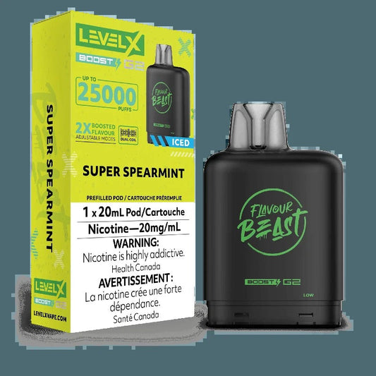 Saveur Beast G2 Boost de niveau X – Super menthe verte