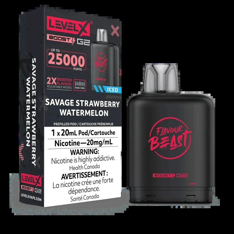 Saveur Beast G2 Boost de niveau X – Fraise sauvage et pastèque