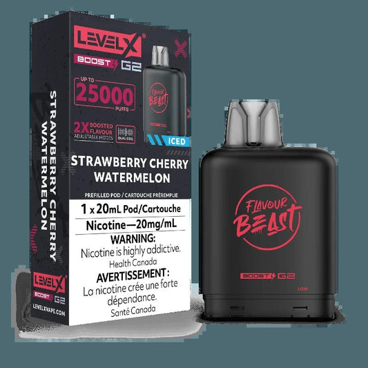 Saveur Beast Boost G2 de niveau X – Glace à la fraise, à la cerise et à la pastèque