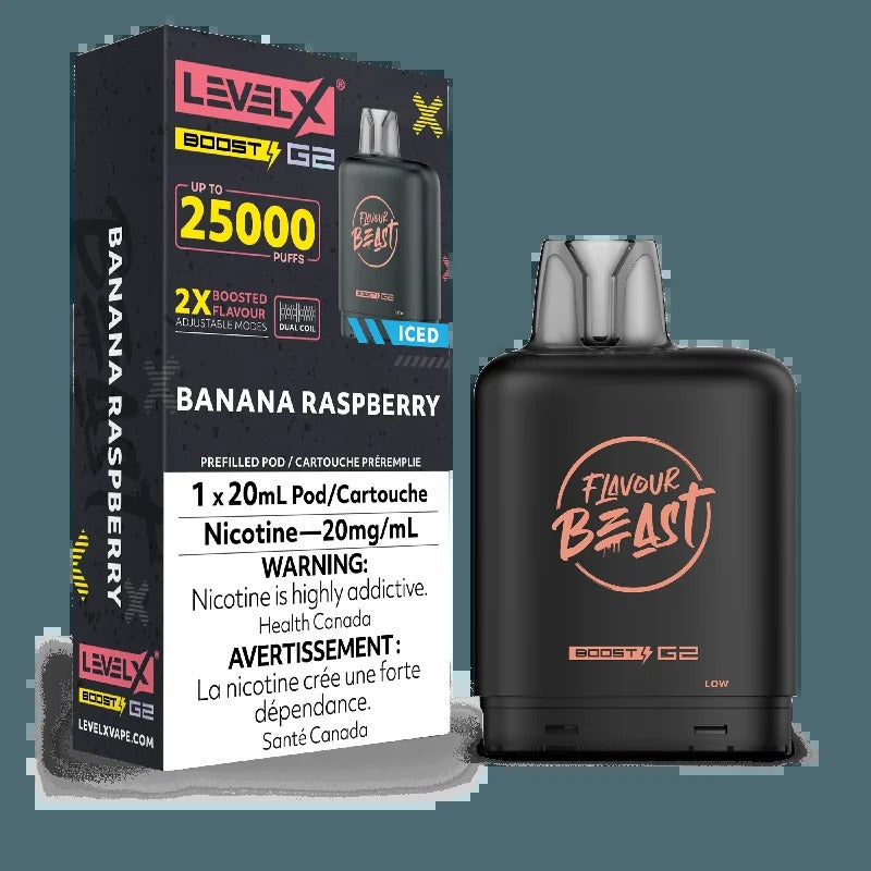 Saveur Beast Boost G2 de niveau X – Banane Framboise Glacée